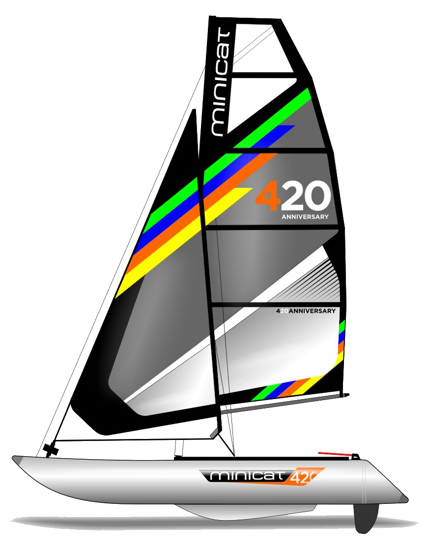 MiniCat 420 — Portable Inflatable Mini Catamaran Sailboat